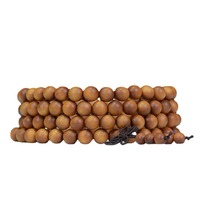108 Mala Perles Long Collier Méditation Yoga Mala En Bois Perles Lâches Collier Bois De Santal Bouddhisme Tibétain Perles De Prière