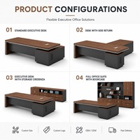 Ensemble de chaises de bureau Boss, design moderne minimaliste en bois, touche de luxe, sophistication haut de gamme, modulaire, pour bureau à domicile, salles de réunion