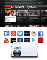 Projecteur portable Android DLP Mini 4k 8K 360 degrés Flip WIFI 2.4G/5G Bluetooth Support Mobile phone Hometheater Projecteurs