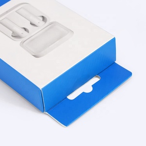 Embalaje de cartón personalizado, caja de cartón plegable plana para tarjetas de regalo, cable de datos electrónico de consumo, embalaje para auriculares - Product Image 5