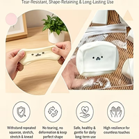 Peluches Tofu Douces, Cadeaux Anti-Stress en Forme de Cube Blanc, Jouets Squishy en Pâte pour Soulager l'Anxiété et Apaiser l'Esprit