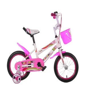 בסיטונאות יפה אופני ילדים-2021 סיטונאי יפה ילדי אופניים בנות ילדים ארבעה גלגלי אופני עם סל ואחורי אופני מושב מכירה לוהטת