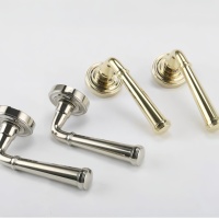 Poignée de porte réglable en laiton brillant de haute qualité, style européen, en forme de T, nickel argenté, PVD or, durable, pour commode et armoire