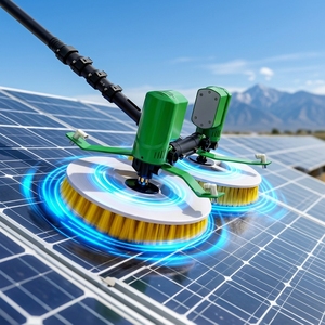 Brosse de nettoyage automatique électrique à double tête YYL <span class=keywords><strong>X4</strong></span> pour panneaux solaires avec moteur 24V - Machine de nettoyage - Product Image 1