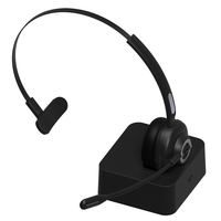 Recién llegado, auriculares de negocios con micrófono, auriculares de un solo lado para teléfono móvil con Control de volumen, auriculares para juegos de 3,5mm con micrófono, auriculares inalámbricos