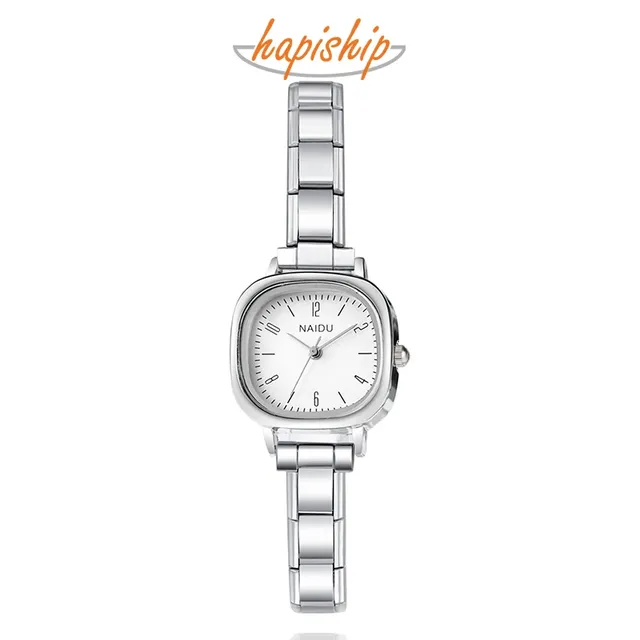 Hapiship Vintage Italian Style White Men Women Bracelet Italian Charm Watch G031