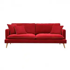 红色沙发客厅沙发办公沙发供应商办公沙发设计
