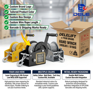 54 tonnes Manuel treuil manivelle levage traction positionnement levage treuil prix usine fournisseur top qualité - Product Image 2