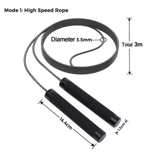 ACE PLUS Dây Nhảy Tập Luyện Có Thể Điều Chỉnh Dây Thép Dây Nhảy Trọng Lượng PU Dây Tốc Độ Cao Để Tập Thể Dục - Product Image 6