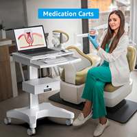 Chariot dentaire mobile intégré Likaymo OC-3 moderne et très vendu avec tiroir pour usage en cabinet dentaire ou en milieu hospitalier