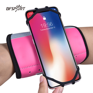 Soporte de teléfono de pulsera giratorio de silicona de cuero PU para hombres y mujeres Moda para correr deportivo Compatible con iPhone 12/13/14/15 Pro - Product Image 3