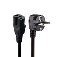 Cable de Alimentación CA Europeo de 18AWG 250V 10A con Enchufe para Portátil a IEC320 C5/C13/C19 para Escáneres, Impresoras, Monitores de TV LED