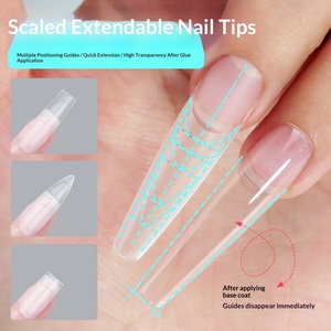 ZHIJIA – Nouveaux faux ongles ultra-fins transparents, sans lime, en ABS, couvrance totale, spécialisés, en boîte - Product Image 2