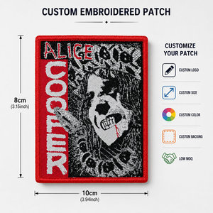 Patch Ricamato Personalizzato Rock Band Termoadesivo Distintivo Abbigliamento Heavy Metal - Product Image 3