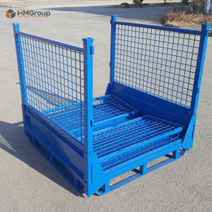 Gaiola Empilhável e Dobrável de Aço com Revestimento em Pó para Armazenamento de Carga e Equipamentos - Product Image 3