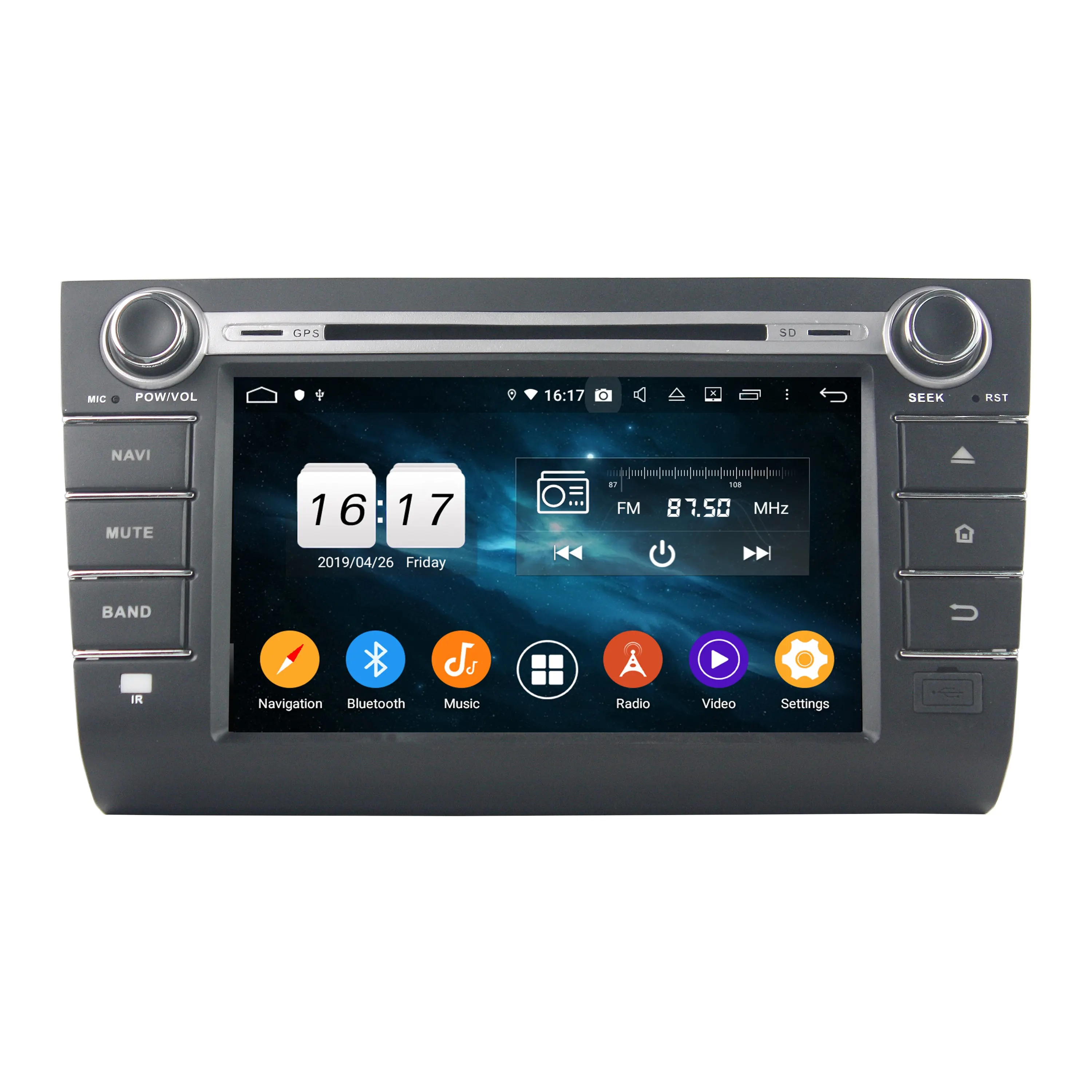 KLYDE KD-8702 PX5 Android 10 GPS Navigation Car DVD Player 8 Inch for SUZUKI Swift 2013-2018