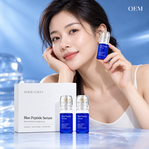 Suero de Péptidos Azules de Marca Privada 10ml, Esencia Facial Hidratante con Hialuronato de Sodio, Proveedor de Envases Personalizados - Product Image 4