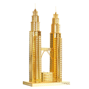 Piececool <span class=keywords><strong>PETRONAS</strong></span> TOWERS, Kits de <span class=keywords><strong>Arquitectura</strong></span> Educativa Clásica para Armar, Rompecabezas Metálico 3D de un Edificio Famoso, Regalo para Adultos - Product Image 3