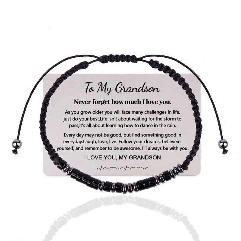 Bracelet à code en acier pour ma petite-fille.