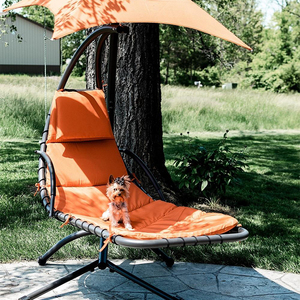 سرير مريح مريح طافي للاستلقاء مع مظلة ومنحنية من Zososhine لالشرفة الخارجية للحديقة - Product Image 1