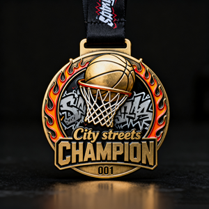 เหรียญบาสเก็ตบอลชุบทองแบบโบราณสำหรับสโมสรสไตล์วินเทจได้รับรางวัลสมาชิกของที่ระลึกสำหรับการเล่นกีฬา - Product Image 2