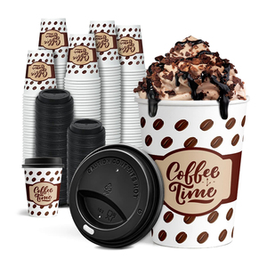 Custom 8 10 12 16oz Double Wall Disposable Leak-proof Takeaway Paper <b>Cup</b> for <b>Espresso</b>/Coffee/Tequila Custom Color Logo Food - Product Image 3