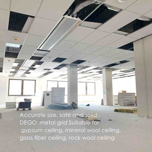 Panneau de plafond suspendu insonorisant en laine de roche du fabricant, avec insert spécial pour bordure, acoustique, directement de l'usine - Product Image 4