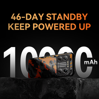 6,8 pulgadas Android 13 10000mAh Batería Smartphone Lado Huella digital Visión nocturna Teléfono resistente 12GB + 256GB Teléfono móvil