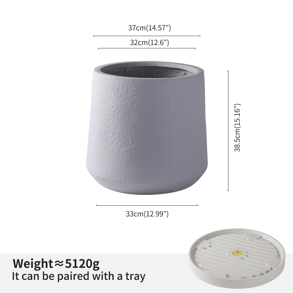 Gris medio redondo con base de polea.