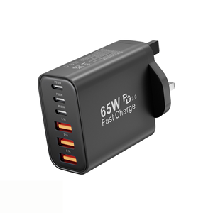 <span class=keywords><strong>Cargador</strong></span> USB C HYTO de 65W con 6 puertos USBC, <span class=keywords><strong>cargador</strong></span> de pared para <span class=keywords><strong>iPhone</strong></span> con carga rápida, enchufe de alimentación multipuerto tipo C PD+QC - Product Image 1