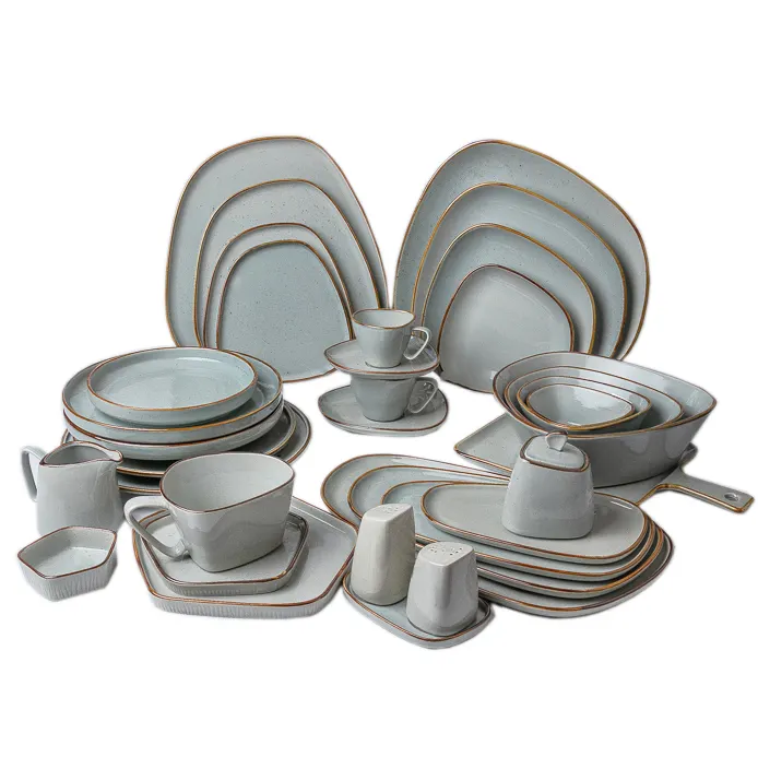 ChaoDa modern restaurant dinnerware ceramics Porcelain bowl/plate tableware set fashion design plate with best price