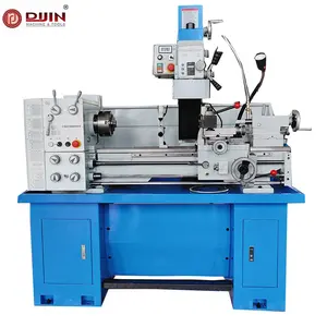 lathe mill combo machine CQ6230BZ bench metal lathe manual gap bed lathe with foot brake