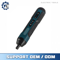 Tournevis électrique sans fil à moteur à balais réglable 4 Nm de couple, kit de tournevis de précision, batterie lithium-ion, embouts Phillips, pour le bricolage