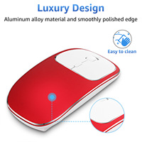 Souris sans fil silencieuse 2,4 G, mini, ergonomique, pour droitier, portée 15 m, 5 millions de clics, rechargeable, en stock pour le bureau et la maison