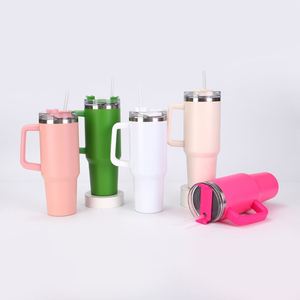 Termo para Auto de Gran Capacidad (40oz) con Asa y Pajita, Diseño Portátil de Acero Inoxidable 304 - Product Image 2