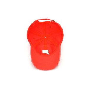 New Arrival 6 Panel Custom Fashion Female Unstructured Washed Cotton Red Adjustable Embroidery Logo Baseball <b>Hat</b> - Product Image 6