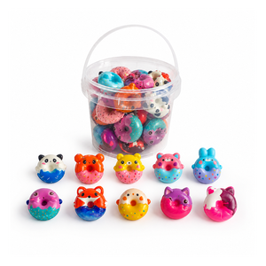 Squishy de Donut de Dibujos Animados Colorido para Niños, Figura de Animal Suave y Rebotante, Premio para el Aula, Bolsa de Regalo de Cumpleaños, Personalizado de Fábrica - Product Image 5