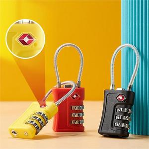 BBDHOME TSA716 Customizable 3-digit Password Lock Steel Cable TSA <strong>Padlock</strong> <strong>for</strong> <strong>Suitcase</strong> - Product Image 2