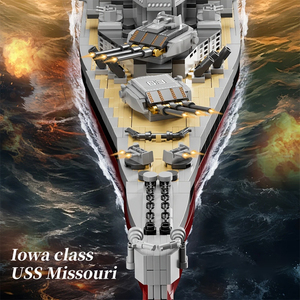 Funbuild tàu chiến hải quân quân đội WW2 MOC-202011 tàu chiến lớp iowa Uss Missouri mô hình Tàu Tuần Dương khối xây dựng bộ - Product Image 5