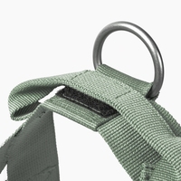 Harnais pour chien personnalisé en vert olive, facile à enfiler, avec sangles réfléchissantes, harnais réglable pour petites et moyennes races.