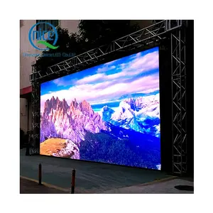 Tela de alumínio para gabinete exterior, parede de vídeo fundido, LED Kinglight para aluguel, tela de 50 cm x 50 cm, P3.91 pixels, painel de LED suspensos