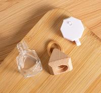 Diffuseur de parfum pour voiture 8 ml en verre avec bâtonnets diffuseurs en bois, diffuseur de parfum suspendu pour voiture, maison, bureau