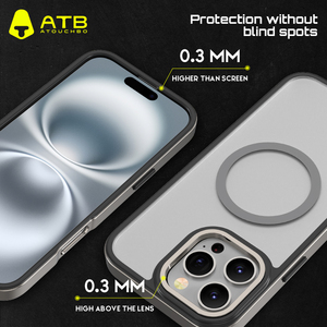 <span class=keywords><strong>Coque</strong></span> de téléphone magnétique en métal transparent acrylique ATB pour <span class=keywords><strong>IPhone</strong></span> 15 14 <span class=keywords><strong>11</strong></span> 12 13 16 Pro Max <span class=keywords><strong>avec</strong></span> emballage de vente au détail Housse de protection - Product Image 4