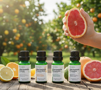 Huile essentielle de pamplemousse pressée à froid biologique, qualité thérapeutique, stimulant de l'humeur, végétalien, pour les cosmétiques naturels et les parfums