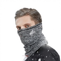Masque de ski et cache-cou Ricky pour l'automne et l'hiver, en spandex doux et épaissi, avec protection des oreilles et bandeau élastique, idéal pour les sports de plein air sur le lac et pour garder au chaud