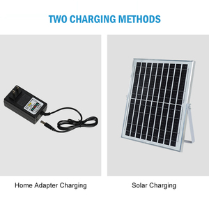 USB Harging 12Inch Có Thể Sạc Lại Die Đúc Nhôm + PC 15W Năng Lượng Mặt Trời Sạc Fan - Product Image 3