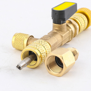 Herramienta de extracción de válvulas de aire acondicionado de latón de 1/4 pulgada, conversión R410 R32 para reparación de refrigeración - Product Image 2