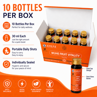 KUNYON WUHE Fruit Vitality Drink, Dagelijkse Wellness Shots, Botanische Kruidendrank, 10 Flessen, Klaar om te Drinken