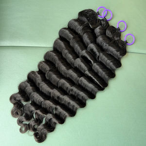 Extensiones de cabello de ganchillo sueltas y pre-enlazadas de 22 pulgadas, 100% cabello humano virgen para mujer, al por mayor - Product Image 5