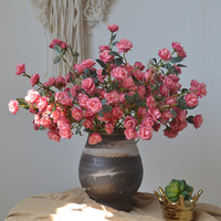 Décoration d'intérieur, fleurs artificielles, salon, photographie de mariage, fleurs factices, arrangement de scène, impression sur soie, style nordique